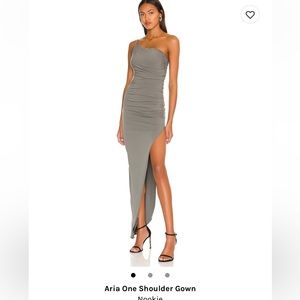 Aria one shoulder gown